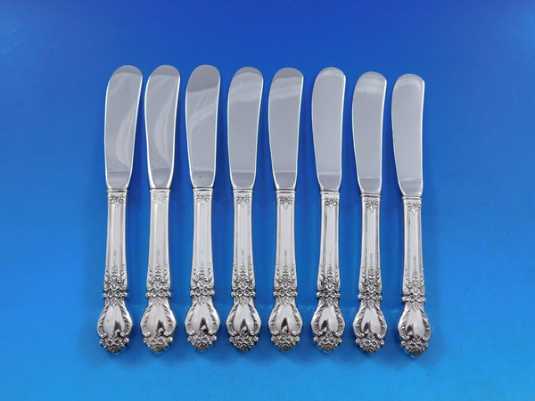 Brocade by International Sterling Silver Butter Spreader HH Paddle Set 8 pcs 6"