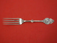 Medallion aka Warrior by Wood and Hughes Coin Silver Dinner Fork 7 3/8" Heirloom