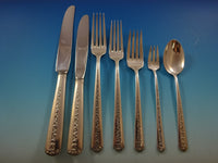 Rambler Rose by Towle Sterling Silver Flatware Set 8 Service 63 Pcs Dinner Size