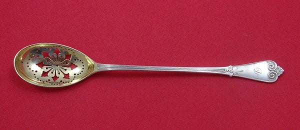 Beekman by Tiffany and Co Sterling Silver Olive Spoon Gold Washed Orig 6 3/4"
