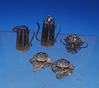Filigree by Unknown Sterling Silver Doll House Miniature Tea Set 6pc (#6892)
