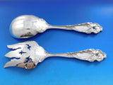 Love Disarmed by Reed & Barton Sterling Salad Serving Set Pierced 3 pcd 10 1/2"