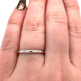 950 Platinum Wedding Band Ring Jewelry Engraved Date 1927 Size 7 (#J5835)
