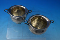 Lotus by Peter Krider Sterling Silver Salt Dip Master Pair #149 c.1860 (#6121)