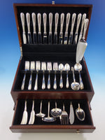 Sweetheart Rose by Lunt Sterling Silver Flatware Set for 12 Service 79 pieces