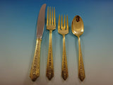 Normandie Vermeil by Wallace Sterling Regular Size Place Setting(s) 4pc Gold