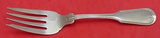 Fiddle Thread by Frank Smith Sterling Silver Salad Fork with Notch 6" Flatware