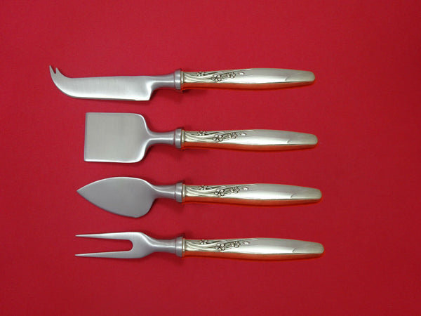 Summer Song by Lunt Sterling Silver Cheese Serving Set 4 Piece HHWS Custom
