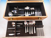 Cantone by Wilkens Germany 800 Silver Flatware Set Service 108 pieces Modern