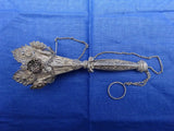 Silver Handmade Filigree Tripod Tussie Mussie Posey Posy Holder (#J1231)