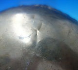 India Sterling Silver Bowl with Krishna c.1930 4 1/2" Tall x 8" 15.2 ozt (#5510)