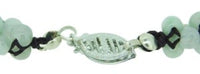 14k Jade Bead Necklace with Large Jade Enhancer (#J3344)