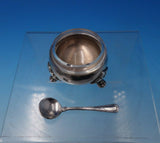 Bougainville by Hacker and Hermann Silverplate Salt Dip with Spoon Set (#5068)