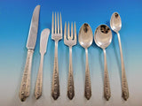 Normandie by Wallace Sterling Silver Flatware Set for 8 Service 67 Pieces Floral