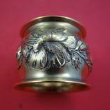 Les Cinq Fleurs by Reed and Barton Sterling Silver Napkin Ring Vermeil Dated