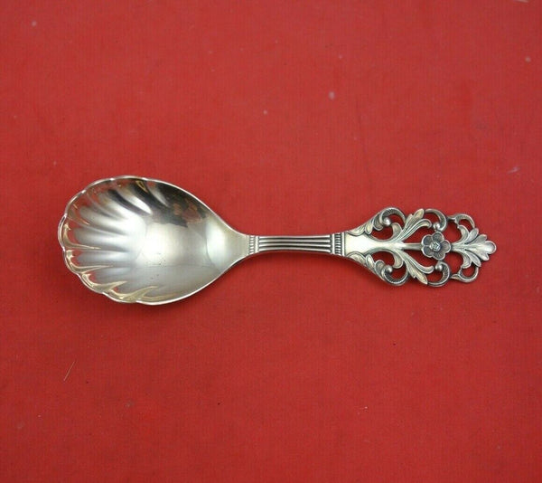 Viking Rose by Th. Marthinsen Norwegian Sterling Silver Sugar Spoon 4 7/8"