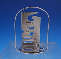 Leonore Doskow Sterling Silver Letter Holder Handwrought 3 1/4" x 2 1/2" (#7884)