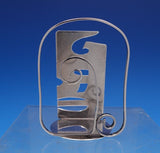 Leonore Doskow Sterling Silver Letter Holder Handwrought 3 1/4" x 2 1/2" (#7884)