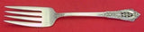Rose Point by Wallace Sterling Silver Cold Meat Fork 8 1/8" Serving