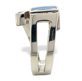 14k White Gold Custom Genuine Natural Opal Diamond Ring by Harry Roa (#J7309)