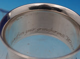 Wallace Sterling Silver Napkin Ring #W-94 1" 1.97 ozt. Monogrammed (#9004)