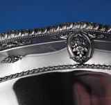 Rose Point by Wallace Sterling Silver Serving Tray Round Rippled #4381 (#8962)
