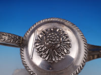 Gadroon by Unknown Silverplate Tea Pot w/ Chrysanthemum Finial Lion Feet (#8296)