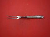 Stradivari by Wallace Sterling Silver Roast Carving Fork Sterling Guard 10 3/4"