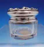 Simons Bros Sterling Silver Dresser Jar with glass Nouveau Woman (#9149)
