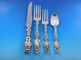 Lily by Whiting Sterling Silver Flatware Set 8 Service 60 Pieces GJ Mono Dinner
