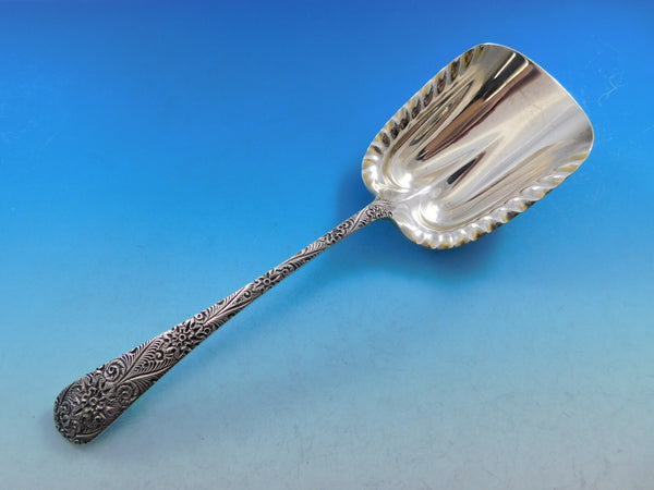 Antique Engraved by Tiffany and Co Sterling Silver Cracker Scoop 9 1/4"