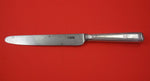 English Georgian Sterling Silver Dinner Knife by WS w/ beaded handle 11 1/4"