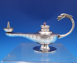 Egyptian Silver Cigar Lighter Hand Engraved with Curved Figural Handle (#8126)