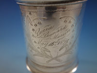 Whiting Sterling Silver Baby Child's Cup Mug w/ Bleeding Hearts #151J Dated 1875