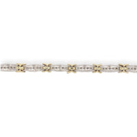10k Gold 1.40 Carat TW Genuine Natural Diamond Tennis Bracelet 7 1/8" (#J7039)