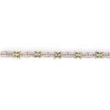 10k Gold 1.40 Carat TW Genuine Natural Diamond Tennis Bracelet 7 1/8" (#J7039)