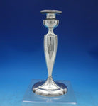 La Pierre Sterling Silver Candlestick with Oval Base #1446 7 7/8" Tall (#6832)