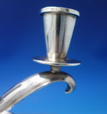 Fisher Sterling Silver Candle Holder 2-Light #C61 5 1/4" x 4 3/4" c.1960 (#6204)