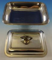 Bead by Walker & Hall Sterling Silver Covered Vegetable Dish & Extra Cover #2645