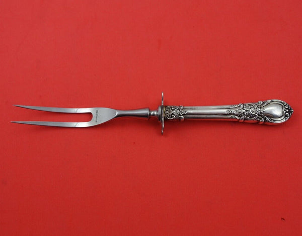 American Victorian by Lunt Sterling Silver Steak Carving Fork HH WS 9" Heirloom