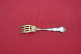 Strasbourg by Gorham Sterling Pastry Fork GW w/bar & 2 holes 4-tines  5 3/4"