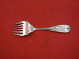 Olive by Hiram Chase Coin Silver Sardine Fork Brite-Cut 5 7/8" Maine c.1800's