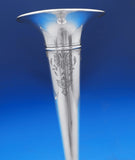 Wilcox and Wagoner Sterling Silver Vase Bright-Cut #5082 12" x 4" (#8879)