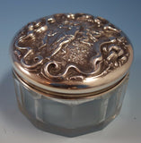 Irian by Wallace Sterling Silver Dresser Jar #3012 3 1/4" No Monogram (#1744)