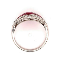 Platinum 2.79 Carat Finest Genuine Natural Ruby Ring (#J4865)