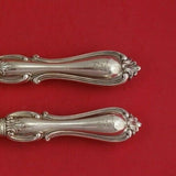 Aaron Hadfield English Victorian Silverplate Fish Serving Set 2pc HH w/Fish Bird