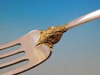 Grande Baroque Gold Accent by Wallace Sterling Silver Flatware for 8 Set 45 pcs