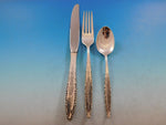 Floral Lace by Lunt Sterling Silver Flatware Set for 8 Service 24 Pieces