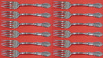 Fontana by Towle Sterling Silver Salad Fork Set 12 pieces 6 1/2"