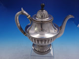 Bigelow Kennard Sterling Silver Tea Pot large Fluted 43.2ozt (#4035) Dated 1878